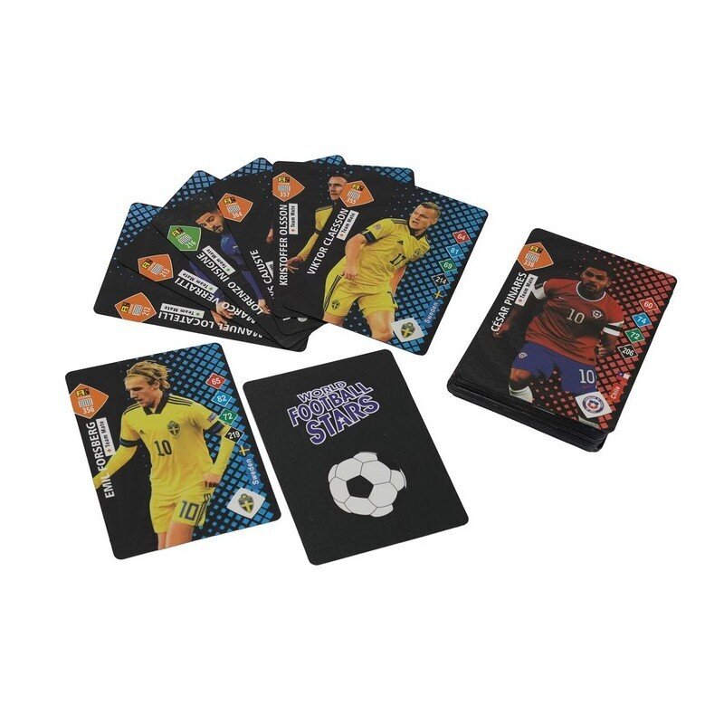 Mustad jalgpallikaardid - World Football Stars (Black Edition), 30 tk. цена и информация | Lauamängud ja mõistatused | kaup24.ee