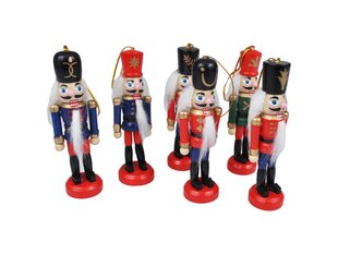 6x TRADITSIOONILINE PUUHOOLDUS Jõulupuu ornament figuurid ripatsid 6tk hind ja info | Jõulukaunistused | kaup24.ee