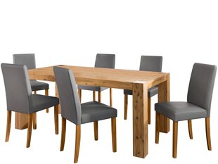 Комплект мебели Notio Living Aisha 180/Liva, светло-коричневый/серый цена и информация | Комплекты мебели для столовой | kaup24.ee