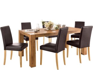 Комплект мебели Notio Living Aisha 180/Liva, светло-коричневый/темно-коричневый цена и информация | Комплекты мебели для столовой | kaup24.ee