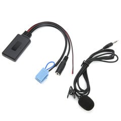 Bluetooth 5.0 AUX-kaabli adapter koos mikrofoniga vabakäeseade Smart Fortwo 450 raadio jaoks hind ja info | USB adapterid tehase helisüsteemile | kaup24.ee