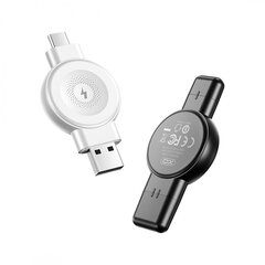 XO traadita induktiivne kella laadija QI CX026 USB+USB-C 2,5W valge hind ja info | Mobiiltelefonide laadijad | kaup24.ee