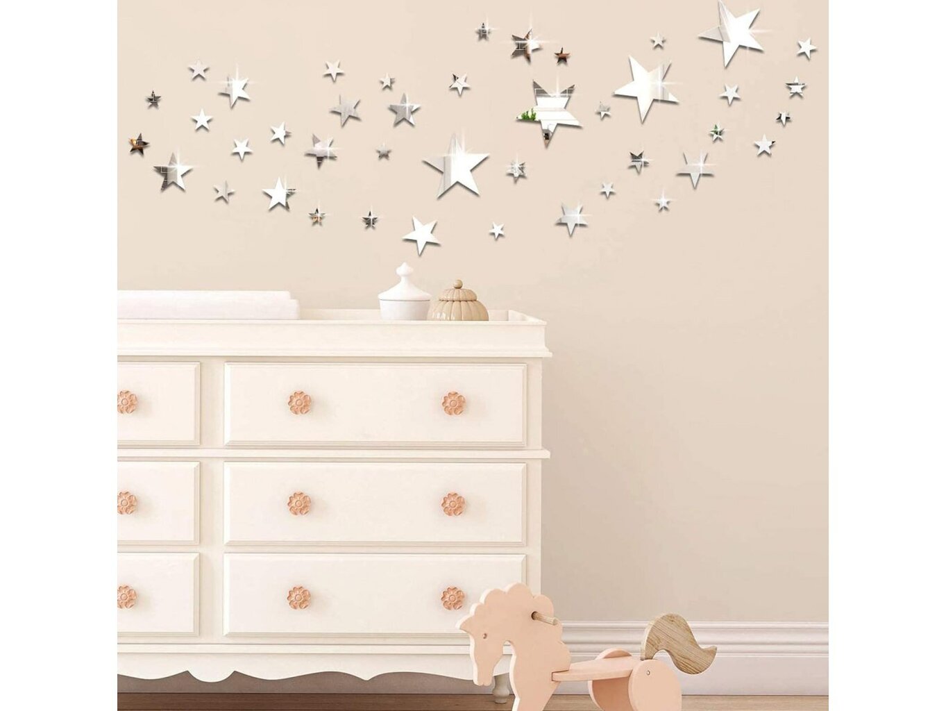 20x STARS LUSTRA EFFECT STARS STICKER hind ja info | Seinakleebised | kaup24.ee