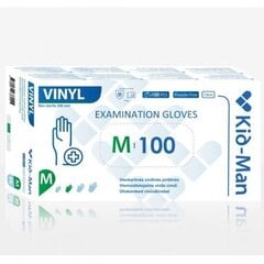 Vinüülvalged kindad Kid-Man M 100 tk цена и информация | Краска для волос | kaup24.ee