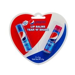 Huulepalsamikomplekt Read My Lips Pepsi Lip Balm, 2x4g цена и информация | Помады, бальзамы, блеск для губ | kaup24.ee