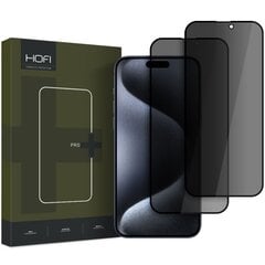 HOFI ANTI SPY GLASS PRO+ 2-PACK IPHONE 16 PRO MAX PRIVAATSUSKLAAS hind ja info | Ekraani kaitsekiled | kaup24.ee