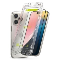 Закаленное стекло RINGKE EASY SLIDE 2-PACK для IPHONE 16 PRO, черное цена и информация | Защитные пленки для телефонов | kaup24.ee