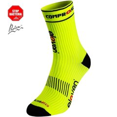 Компрессионные носки Eleven Sportswear SUURI COMPRESS FLUO, желтые цена и информация | Meeste sokid | kaup24.ee