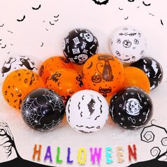 Halloweeni õhupallide kaunistused, 100 tk цена и информация | Праздничные декорации | kaup24.ee