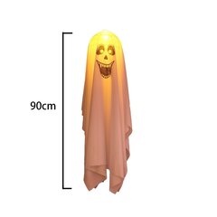 Halloweeni kummitusrippkaunistus Väliskaunistus, 90cm цена и информация | Праздничные декорации | kaup24.ee