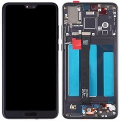 LCD + puuteekraan Huawei P20 EML-L09 EML-L29 (Remanufactured) Raam must hind ja info | Telefoniosad ja parandamise tööriistad | kaup24.ee