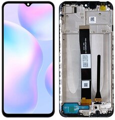 LCD + puuteekraan Xiaomi Redmi 9A / 9C / 9AT / 10A (taastatud) IPS Frame Black hind ja info | Telefoniosad ja parandamise tööriistad | kaup24.ee