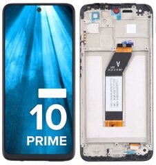 LCD + puuteekraan Xiaomi REDMI 10 PRIME, REDMI 10 (21061119DG, 21061119AG) (taastootmine) Raam must hind ja info | Telefoniosad ja parandamise tööriistad | kaup24.ee