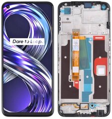 Originaal LCD + puuteekraan OPPO REALME 8i RMX3151 (Taastatud) Raam must hind ja info | Telefoniosad ja parandamise tööriistad | kaup24.ee