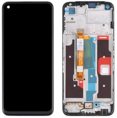 Originaal LCD + puuteekraan OPPO REALME 8i RMX3151 (Taastatud) Raam must hind ja info | Telefoniosad ja parandamise tööriistad | kaup24.ee