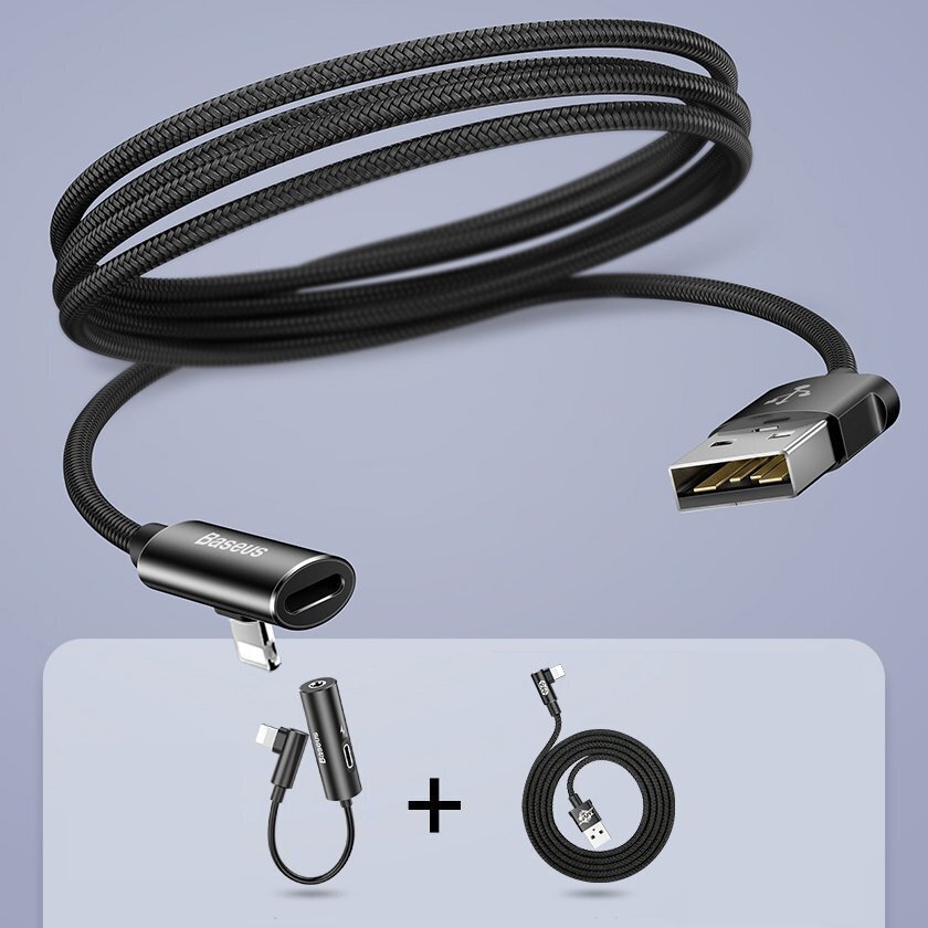 Baseus Rhythm Bent, USB Type A, Lightning, 1.2m hind ja info | Mobiiltelefonide kaablid | kaup24.ee