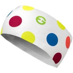 Повязка на голову Eleven Sportswear DOTS COLOR WHITE, белая цена и информация | Женские шапки | kaup24.ee