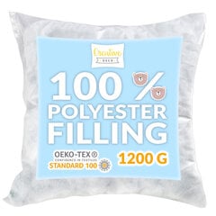 Polüestritäidis 1200g Creative Deco hüpoallergeenne padjapüür, Pehmed mänguasjad nukud koera mänguasjad mööblivillad цена и информация | Подарочные упаковки | kaup24.ee