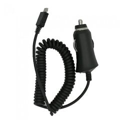 Laadija HQ Premium Car charger 1A + micro USB cable, must hind ja info | Mobiiltelefonide laadijad | kaup24.ee