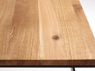 Кофейный столик TENSIO WOOD 100x100, шпон дуба, черный цена и информация | Журнальные столики | kaup24.ee