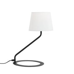 Настольная лампа SHADE LAMP - абажур белый ножка черная цена и информация | Настольные лампы | kaup24.ee