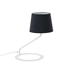 Настольная лампа SHADE LAMP - абажур черный ножка белая цена и информация | Настольные лампы | kaup24.ee