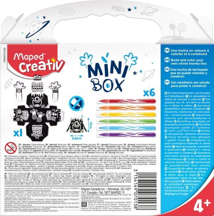 Meisterdamise komplekt Maped Creativ Mini Box hoiukast цена и информация | Arendavad mänguasjad | kaup24.ee