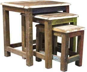 Комплект из 3-х столиков Notio Living Avila, коричневый цена и информация | Журнальные столики | kaup24.ee