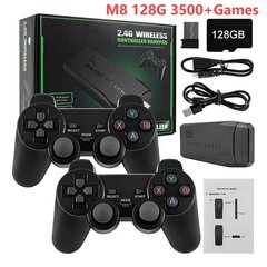 M8/M8 PLUS videomängukonsool 4K HD 2.4G juhtmevaba kontroller TV Game Stick 20000+ Games Retro pihuarvuti PS1/FC/GBA jaoks hind ja info | Mängukonsoolid | kaup24.ee