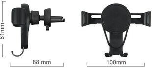 iMount IMO-JHD-268-BK hind ja info | Mobiiltelefonide hoidjad | kaup24.ee