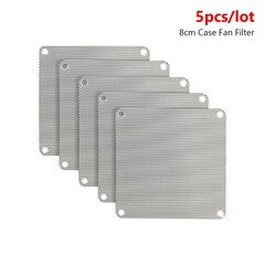 5tk Must valge ruut must PVC arvuti ventilaatori tolmufilter tolmukindel korpus arvuti võrgust tolmukatted 80x80mm 90x90mm 120x120mm 140x140mm hind ja info | Mängukonsoolide lisatarvikud | kaup24.ee