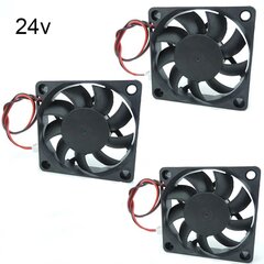 DC 5V 12V 24V 60mm 6015 ventilaator 6cm jahutusjahuti arvuti PC CPU korpus Ventilaator toiteallika ventilaator XH2,54 2 kontaktiga 3D-printeri osade taastamiseks цена и информация | Аксессуары для компьютерных игр | kaup24.ee