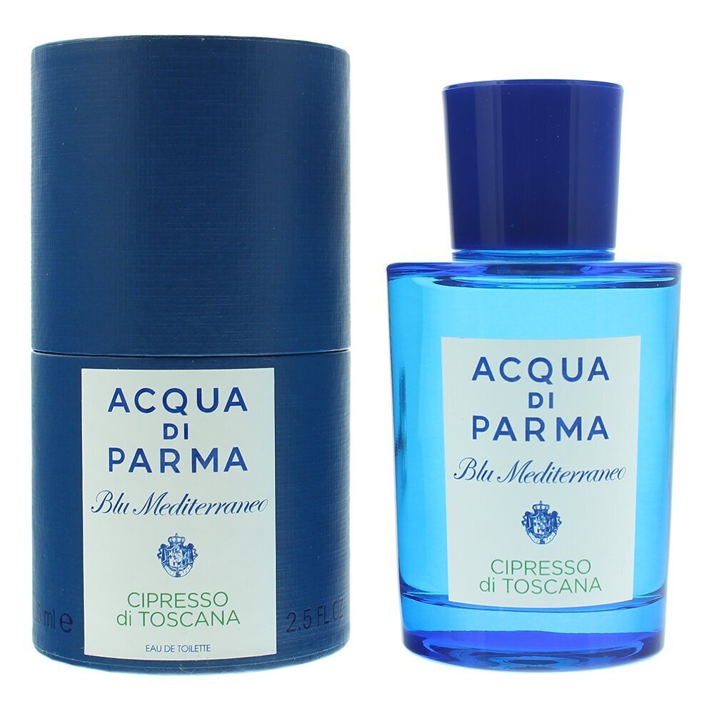 Tualettvesi naistele/meestele Acqua Di Parma Blu Mediterraneo Cipresso Di Toscana EDT 75 ml цена и информация | Naiste parfüümid | kaup24.ee