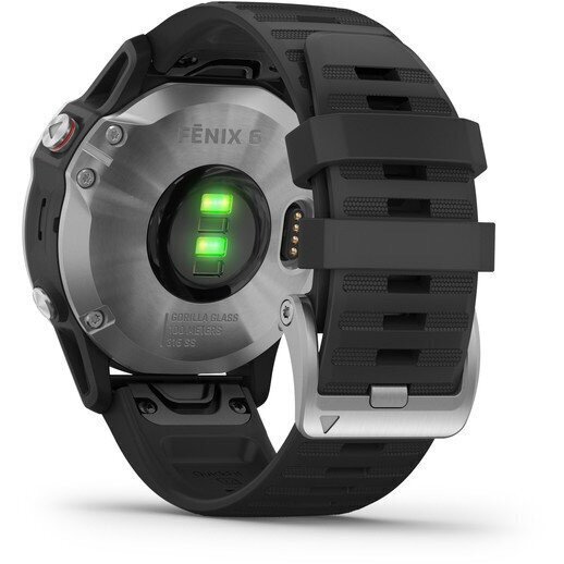 Garmin fenix 6 GPS-spordikell, hõbedane/Black : 010-02158-00 цена и информация | Nutikellad (smartwatch) | kaup24.ee