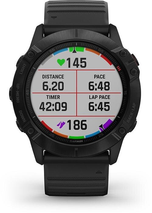 GPS-spordikell Garmin fēnix® 6X Pro 51mm, must : 010-02157-01 hind ja info | Nutikellad (smartwatch) | kaup24.ee