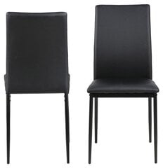 Набор из 4-х стульев Demina, черный цена и информация | Стулья для кухни и столовой | kaup24.ee