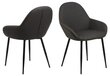2 tooli komplekt Candis, hall kunstnahk цена и информация | Söögilaua toolid, köögitoolid | kaup24.ee