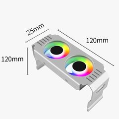 RAM-jahuti ARGB-mälujahuti jahutusventilaator Ram-mälujahuti kahe 120 mm ventilaatoriga PWM 1000-4500RPM radiaatoriga DDR4 DDR5 jahutuse jaoks цена и информация | Аксессуары для компьютерных игр | kaup24.ee