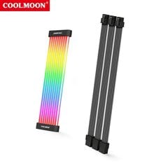 COOLMOON arvuti ARGB Sync PSU toiteploki pikendus GPU kaabel 8Pin 24Pin GPU PCI-E 8PIN RGB värvilised mooduli kaablid arvutile цена и информация | Аксессуары для компьютерных игр | kaup24.ee