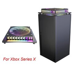 Mängukonsooli väline jahutusventilaator Xbox Series X Host Colorful Lights jahutusradiaatori jahutusventilaator Xbox Series S mängutarvikute jaoks hind ja info | Mängukonsoolide lisatarvikud | kaup24.ee