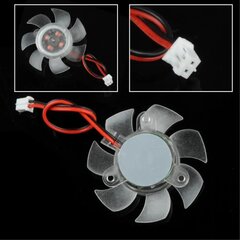 10 tükki 2 kontaktiga läbipaistev 45 mm läbimõõt 10 mm paksus ventilaator arvuti arvuti graafika kaart jahutusradiaator jahuti jahutusventilaatorid PC Vga jaoks цена и информация | Аксессуары для компьютерных игр | kaup24.ee