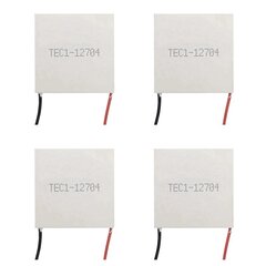 4X TEC1-12704 termoelektriline jahuti Peltier 30Mmx30mm TEC1 12704 elemendid moodul 12V4A jahutus Peltier hind ja info | Mängukonsoolide lisatarvikud | kaup24.ee