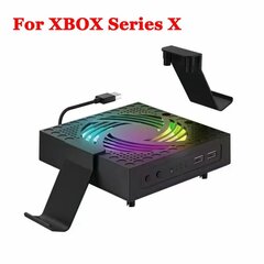 Xbox Series X jahutusventilaatori jahuti mini-USB ventilaatori jaoks kaasaskantav konsooli host RGB laadimine, reguleeritav tuulekiiruse hajumine hind ja info | Mängukonsoolide lisatarvikud | kaup24.ee