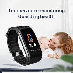 C6t 0,96-tolline värviline ekraan Smart Watch Ip67 veekindel, toetab temperatuuri jälgimist / südame löögisageduse jälgimist / vererõhu jälgimist / une jälgimist цена и информация | Смарт-часы (smartwatch) | kaup24.ee