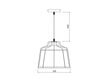 Ripplamp GOA, 32 cm, roheline 3499 hind ja info | Rippvalgustid | kaup24.ee