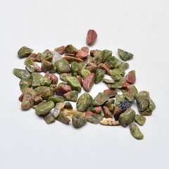 Naturaalne Unakite, Puru, Ilma Auguta, 2-8x2-4mm, 800tk/50g hind ja info | Ehete valmistamine, helmestamine | kaup24.ee