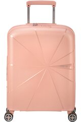 Чемодан для ручной клади American Tourister Starvibe Spinner Metallic Peach, 55 см цена и информация | Чемоданы, дорожные сумки | kaup24.ee