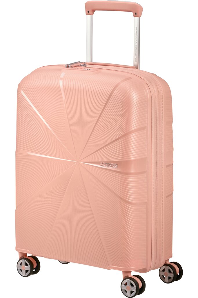 Väike kohver American Tourister Starvibe Spinner S, 55cm, Metallic Peach hind ja info | Kohvrid, reisikotid | kaup24.ee