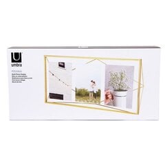 Рамка для фотографий Umbra Prisma, 3 фотографии, матовая, цвета латуни цена и информация | Фоторамка | kaup24.ee