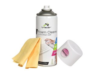 Puhastusvaht ja lapp Tracer Foam Cleaner + microfiber cloth 400ml hind ja info | TRACER Kodutarbed | kaup24.ee